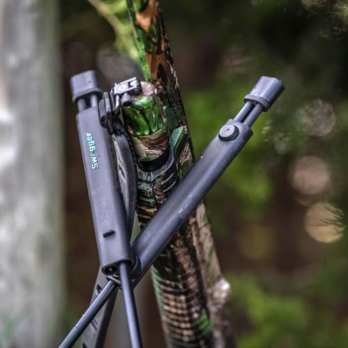 SWAGGER Stalker Lite Shooting Stick - Lightweight Compact Portable Quick-Deploy Adjustable Versatile 21\" to 36\" Stable Bipod Hunting Gun Rest for Rifle with Innovative Quick Adapt LT Technology - Thumbnail 6