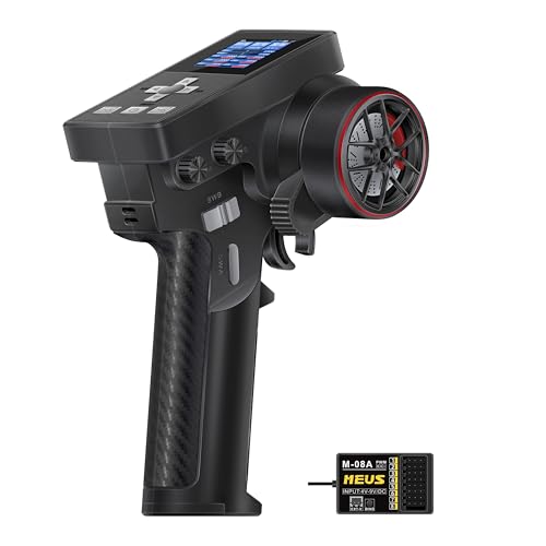 MEUS RACING ME-8B RC Transmitter 8 Channels 2.4GHz and Receiver for 1/8 1/10 1/18 1/24 RC...