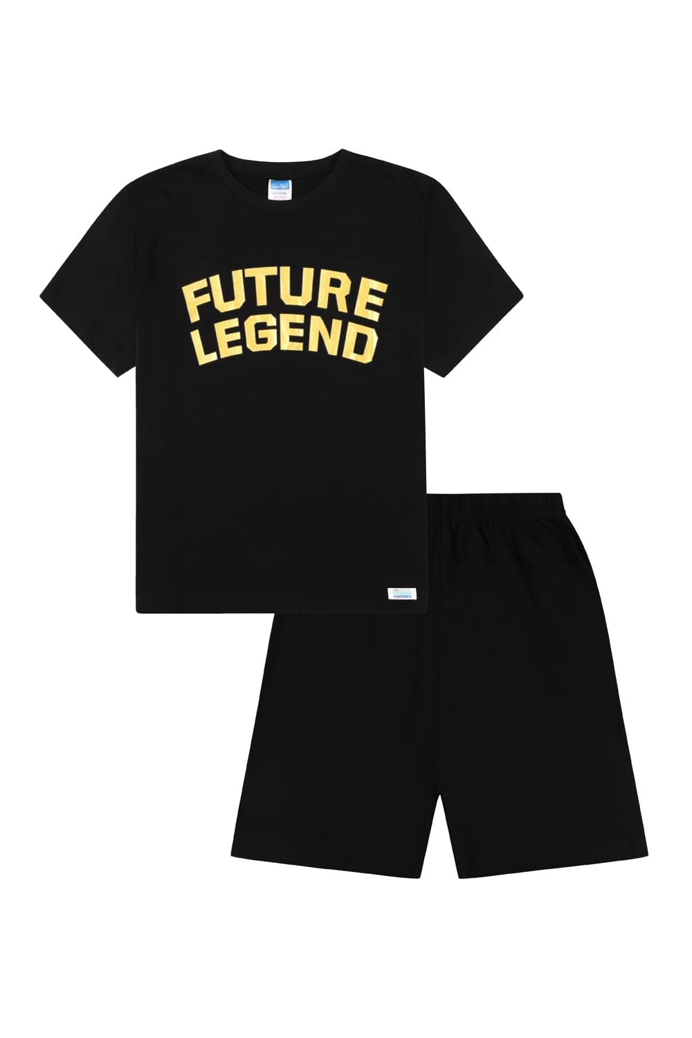 Thepyjamafactory Boys Black Future Legend Short Cotton Pyjama Set (13 Years)