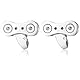 HONEY BEAR Herren Manschettenknöpfe Cufflinks Edelstahl Kette - Fahrradkette 1 Paar, MEHRWEG