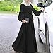 MODSGUE Muslimische Kleider Damen Muslim Kaftan Volle Länge Traditionelle Kostüm Ethnische Lang Nachtwäsche Vintage Mantel Bestickter Morgenmantel Gestreift Gewand