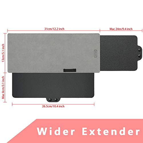 SAILEAD Gray Sun Visor Sunshade Extender for Car, Side Window Sun Visor Extender Windshield Sunshade and UV Rays Blocker, 1 Pack, Gray
