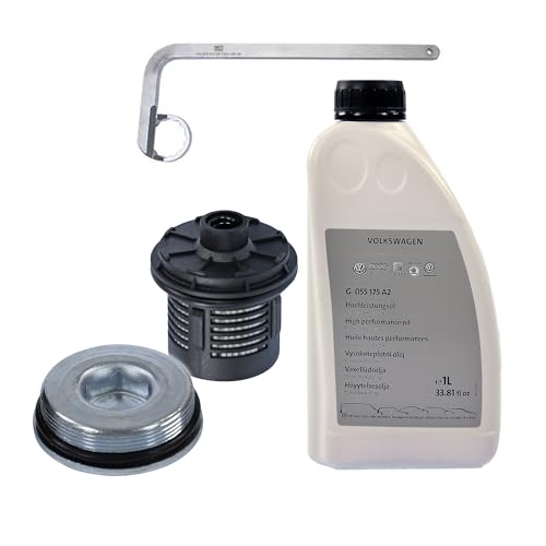 1x Set per il cambio dell'olio Haldex con olio Haldex originale VW + chiave per filtro olio