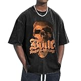 Youth & Adult T-Shirt Crewneck Short-Sleeve Bone Thugs Rock-N-Musi Harmony Band T Shirts, Oversized Cool Cotton Tees Tops Shirt for Man, Retro Streetwear Custom Tees Tops Medium
