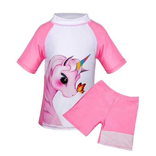 AIDEAONE Tankini Badeanzüge für Mädchen Kinder entzückende Volantoberteile Verstellbarer Riemen Zweiteiliger mit weichem Boden bademode 5-6 Jahre 3 Suyye Zweiteilige Badeanzüge für Mädchen mit Rashguard und Tankini für Kinder - Pink - 6-7 Jahre