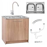 Lavorazione di alta qualità: truciolato laminato con elegante effetto Sonoma Craft. Resistente all'umidità, antigraffio e facile da pulire per anni di utilizzo in grandi cucine.