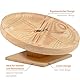 Laufteller Spidi aus Massivholz für Kleintiere, geräuscharmes Laufplateau für Hamster, Rennmaus und Zwerghamster, Ø 20 cm, rückenschonend und stabil
