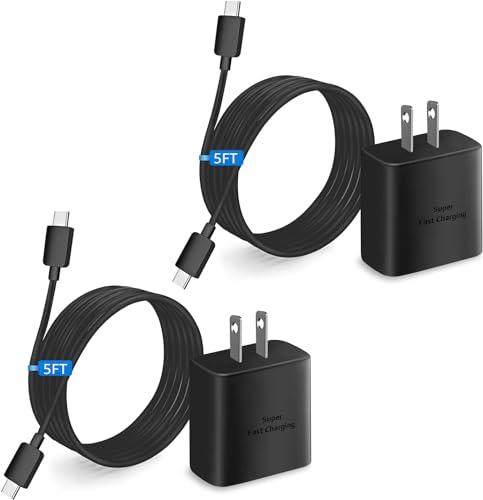 Android 45W Super Fast Charger Type C Fast Charging USB C Android Phone Charger with 6.6FT Cable for Samsung Galaxy S24 S23 Ultra/S23/S23+/S22/S22 Ultra/S22+/Note 10/20/S20/S21 Galaxy Tab S7/S8