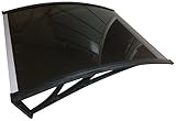 Denmir Door-Window Awnings Solid Panel, 9ft x 4ft Brown