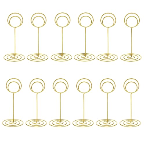 Image of 20 Pack Table Number Holders Place Card Holder Photo Picture Holder for Wedding, Birthday Party