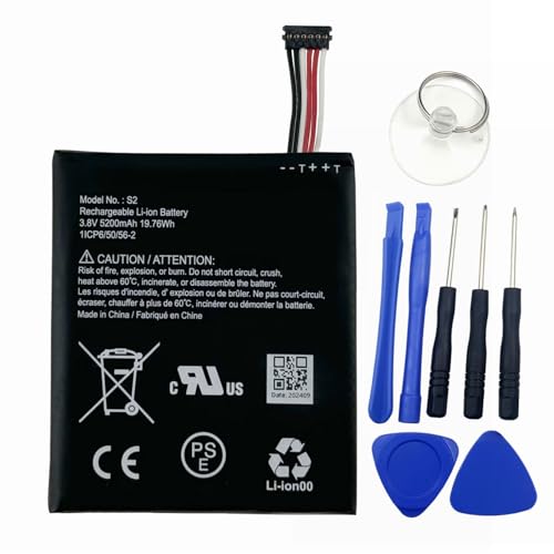 IFRESEM S2 (6-Pin) Battery Compatible with Ring, Video Doorbell 2nd Generation (6 Cable Plug Version Only)