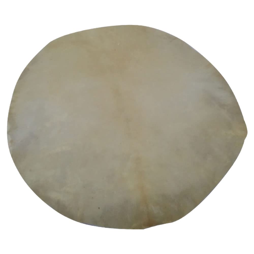 Lot de 2 tambours bodhran en peau de chèvre naturelle – Djembé irlandais Bodhran, cadre natif et caisse claire chamanique et têtes de tambour traditionnelles africaines rasées (2 pièces – 55,9 cm)