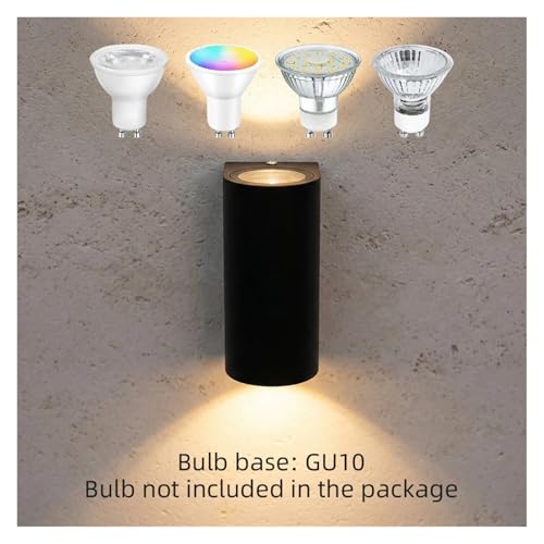 Aplique LED exterior arriba y abajo de 5W y 10W GU10 impermeable para jardín 4