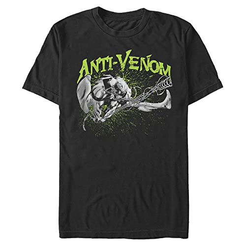T-shirt Marvel Anti-Venom homme noir vêtement manches courtes grande taille 4XL