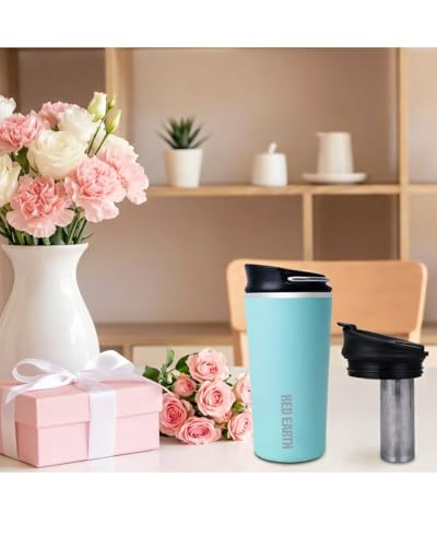 GiNT 17oz Travel Tea Mug with Infuser, 2 Lids. Vacuum Insulated 316 Stainless Steel Coffee Mug. Dishwasher Safe Tea Cup with Strainer for Hot & Cold Brew Coffee (Green) - image 6