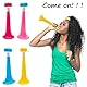 Niuhong 4 Pcs Vuvuzela Tröte Laut Fussball Fanfare Sehr Lautes Tröte Cheerleading Trompete Krachmacher Horn Plastik Trompeten Spielen Fanartikel Tröten Fan Zuschauer Fußballspiel Stadion Trompete