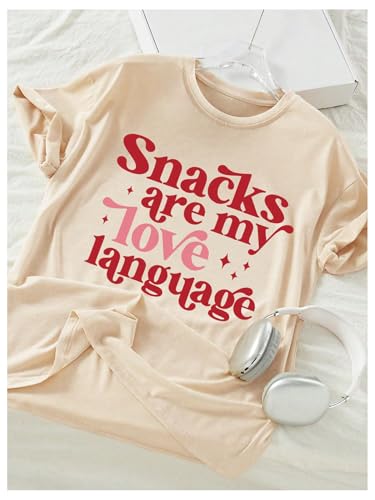 Girl's Cute Letter Graphic Tees Short Sleeve Crew Neck Trendy T Shirts Casual Tee Tops3
