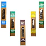 Encens Naturel Garden Fresh et Bio sans Produits Toxiques. 5 parfums variés : Sauge Blanche, Bois de Santal, Ambre, Lavande ou Nag Champa, Parfum Naturel et Longue durée, Fatto a Mano (Garden Fresh)