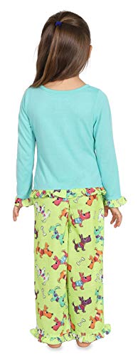 Peas & Carrots Girls' Toddler Long Sleeve Jersey Pajama Set3