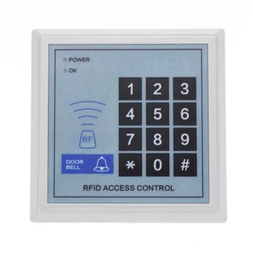 AOAMZ Digitales Keyboard mit Zugangskontrolle, für das Eingangssystem, 1000 Benutzer, 10 RFID-ID-Schlüsselanhänger, 125 kHz, k200