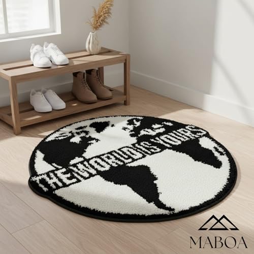Tapete MABOA TWIY rug Hypebeast 78.7x78.7 cm Negro miniatura 6
