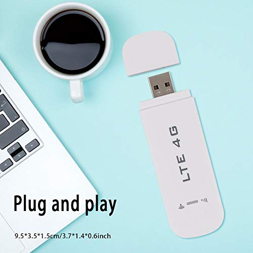 Adaptador de rede USB 4G LTE, Modem sem fio WiFi Modem de roteador, Adaptador de rede portátil de al