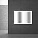 Produktbild ECD Germany Stella Paneelheizkörper Horizontal 630 x 865 mm - Weiß - Seitenanschluss - Einlagig - Flach Heizkörper Badheizkörper Design Flachheizkörper Designheizkörper Heizung Heizwand