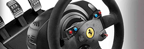 Image of Sony PS4 Pro 1TB Console (Black)+Thrustmaster T300 Ferrari Integral RW Alcantara edition | Racing Game Wheel | Force Feed+Need For Speed: Rivals Hits (PS4)