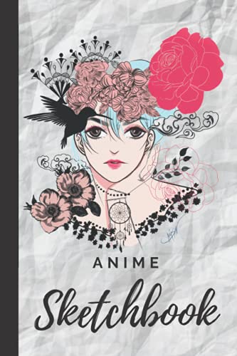 Anime sketchbook for drawing and sketching anime manga,120 6x9 blank pages. Manga lover gift idea: Anime lover gift idea. Sketching, doodling and drawing notebook image 2