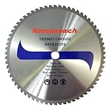 Rotabroach Chop Saw Blade for Steel - RAPB355FS Metal Cutting Cermet Tipped Blade for Circular Saws | 355mm Durable Cutter High Max Speed 1750 RPM