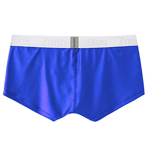 Zonbailon Mens Ultra Flex Stretch Short Leg Boxer Briefs Sexy Bulge Pouch Underwear For Mens Assort (Pack Of 2), Size M #TOP3