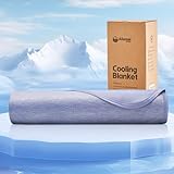 Ailemei Direct Cooling Throw Blanket for Couch, Double-Sided Summer Cooling Blankets for Hot Sleepers, Lightweight Ice Cool Blanket to Relieve Hot Flashes, Breathable Bed Cold Blankets for Sleeping