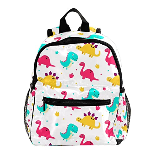 Sac à dos pour garçons et filles jaune et multicolore de 30,5 cm anti-perte