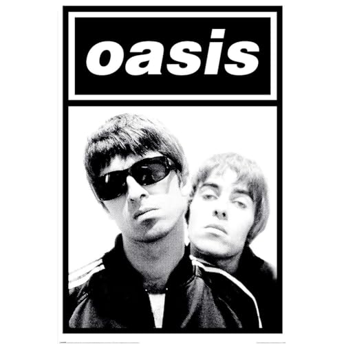 Pyramid International Póster de Oasis (Gallaghers) – Impresión oficial de Oasis para aficionados a la música – 61 cm x 91 cm Póster decorativo para dormitorio, estudio o dormitorio