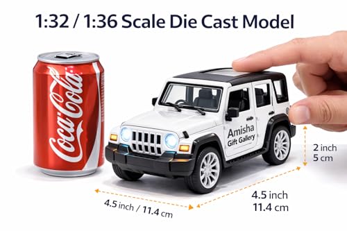 Image of Thar Roxx Metal Light and Sound Toys Cars Diecast Toy Car for Kids 1:36 Scale Model Metal Pull Back Sports Car Boys
