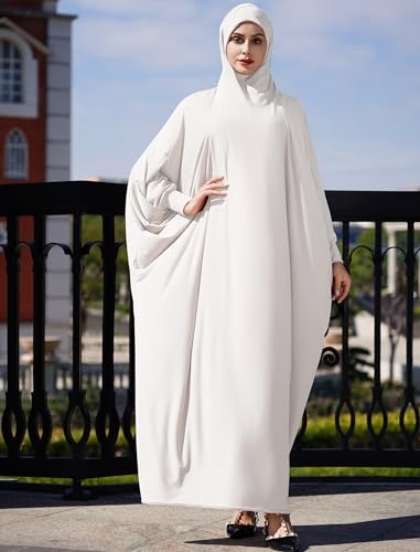 Abaya à capuche et hijab ample pour prière islamique IDOPIP - 4