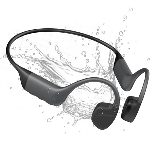 Bone Conduction Headphones for Swimming, IPX8 Waterproof Open-Ear Bluetooth 5.4 Headphones & 32GB MP3 Player, Wireless Earphones for Workouts, Running and Swimming, with 2 Magnetic Charging Cable
