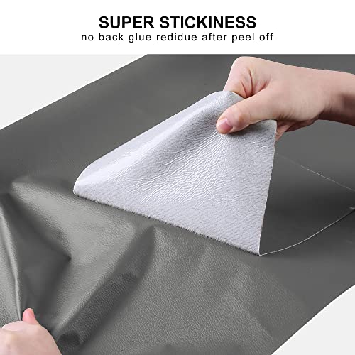 Image of YAFLC Self-Adhesive PU Leather Film 10x160cm, Fabric Adhesive Sheets for Sofa, Car Seats, Handbags - First Aid Vinyl Repair Kit