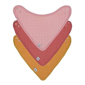 Lässig Baby Muslin Badstof Bandana 3-delige set met band absorberend / Muslin Terry Bandana