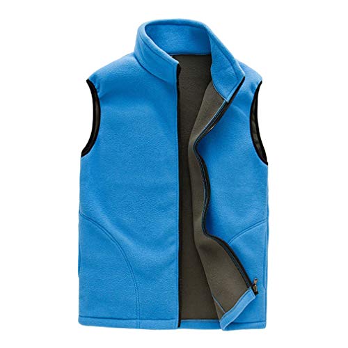 Mens Ladies Body Warmer Sweater Fleece Mid Layers Vest Gilet Zip Up Coat for Outdoor Running Winter Cycling and Hiking Coat