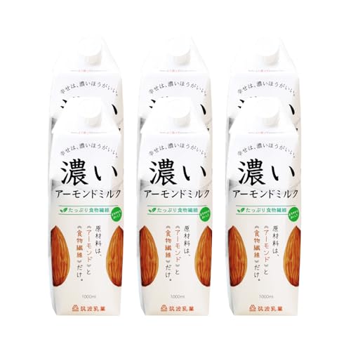 濃いアーモンドミルク たっぷり食物繊維1000ml×6本入り 47-AZ