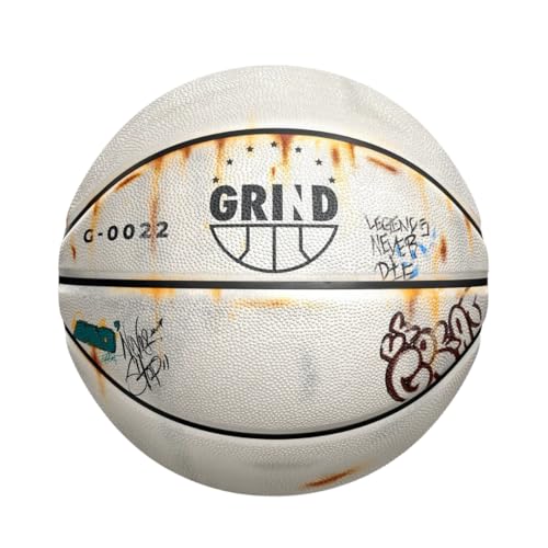 GRIND | Official Basketball Eastside Train | Premium Composite Leather Made for Indoor/Outdoor Play | All Surface Performance | Shipped Inflated and Game-Ready (Size 7 (29.5))