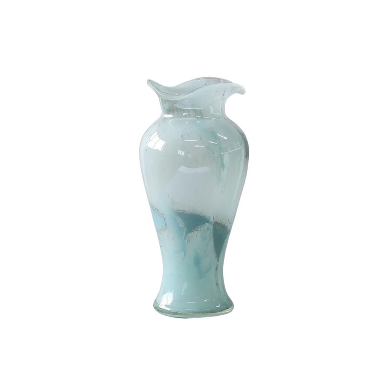 Lizhuzhuzs28 One Color Flower Vases Decorative Blue Glass Antique Vase Decoration Living Room Flower Arrangement Tv Cabinet Flower Vases Decorative For Living Room