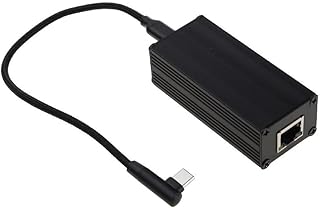 BYNNIX POE Card DC5V/9A Out UsbC with Ethernet 10/100Mbps Broadband and PD3.0 Charging for Phone/Tablets PoE to Type-C Adapter POE to Output 5V/9V UsbC with 10/100Mbps Ethernet IEEE802.3af/at