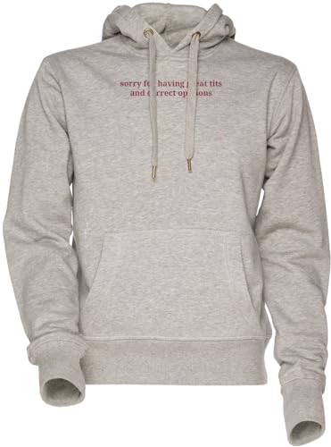 Sweat-shirt à capuche gris pour revendiquer votre confiance en vous avec humour