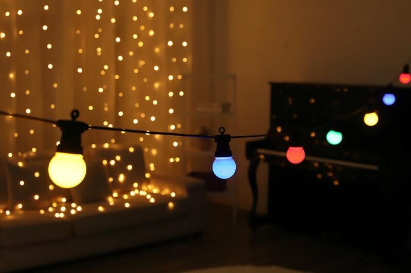 50mm 3D WS2811 Addressable Pixel Bulb Milky Globe DC12V/24V 30 Pixels/string IP68 RGB RGBW Full Color 20cm/30cm/50cm Spacing(XConnect pigtails,12V RGBW 3 LEDS_20CM SPACING 6M_EPOXY FILLED IP68)