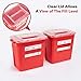 Alcedo Sharps Container for Home Use 2 Gallon (2-Pack) | Biohazard Needle and Syringe Disposal | Professional Medical Grade