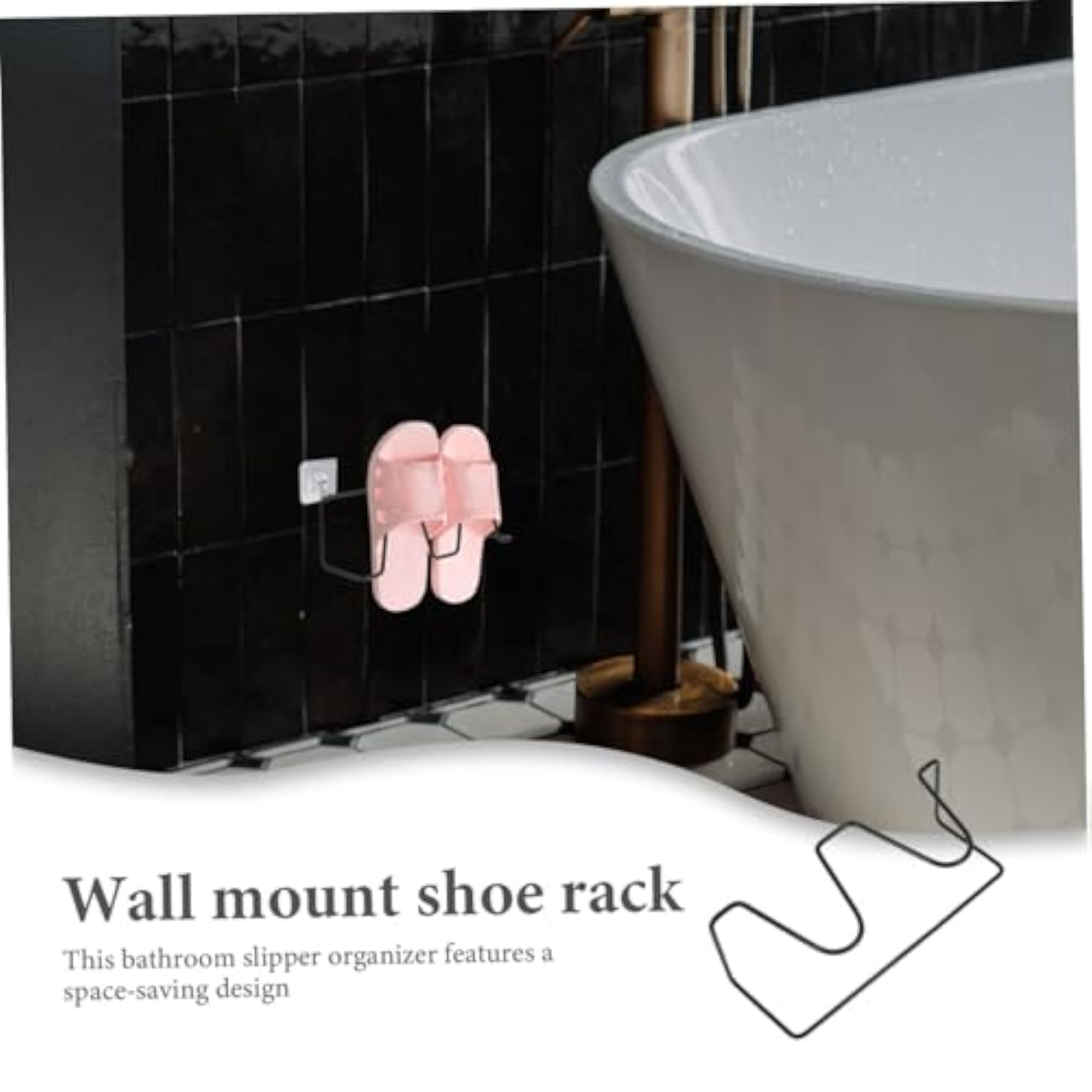 Shoe Rack for Bathroom Slipper Storage