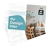 Cimpress Flyer A6 Horizontal selbst gestalten mit Wunschdesign, 50 Stück, mattes Papier, ideal für Markenaufbau, Events und Unternehmen