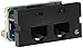 Ortronics S22600-00 OR- - 2-Port Clarity 6 Series II Category 6 Module, Black